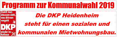 Kommunalwahlprogramm 2019 DKP HDH
